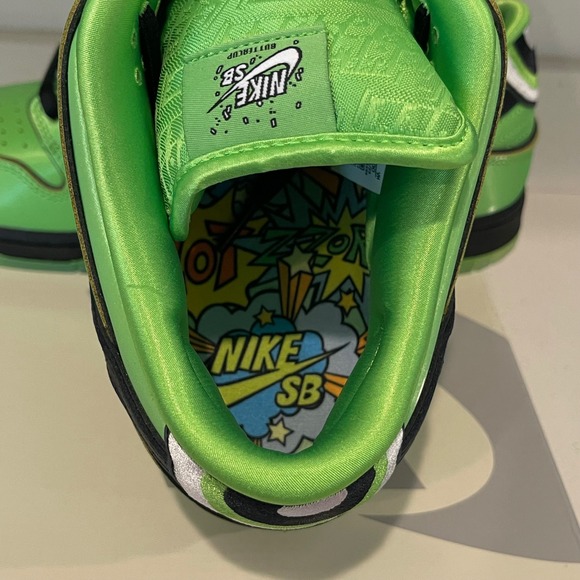 Nike SB Dunk Low Pro QS Buttercup Mean Green Black Lotus Pink 300 Men's Sz 10.5 - Picture 10 of 12